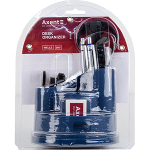 Набір настільний Axent Welle 2102-47-A, 9 предметів, синій індіго
