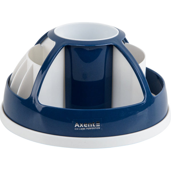 Підставка-органайзер Axent Duoton 2204-47-A, 170x170x120 мм, 11 відділень, синя індіго