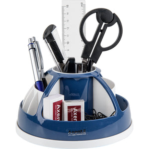 Підставка-органайзер Axent Duoton 2204-47-A, 170x170x120 мм, 11 відділень, синя індіго