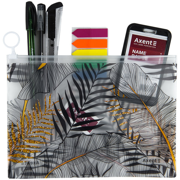 Папка на блискавці Axent 1445-01-A, Soft Touch, Jungle, А5