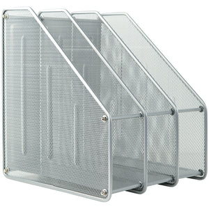 Лоток вертикальний металевий Axent 3-в-1 2128-03-A, 250x290x310мм, срібний