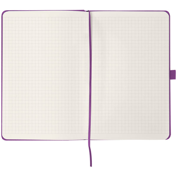 Книга записна Axent Partner 8201-17-A, 125*195  мм, 96 аркушів, клітинка, пурпурна