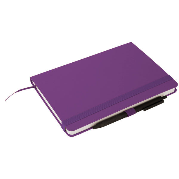 Книга записна Axent Partner 8201-17-A, 125*195  мм, 96 аркушів, клітинка, пурпурна