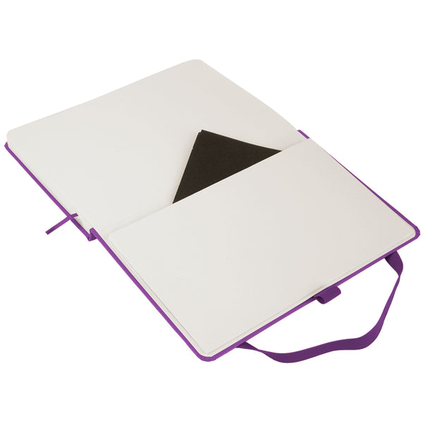 Книга записна Axent Partner 8201-17-A, 125*195  мм, 96 аркушів, клітинка, пурпурна