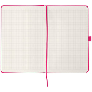 Книга записна Axent Partner 8201-50-A, 125*195  мм, 96 аркушів, клітинка, малинова