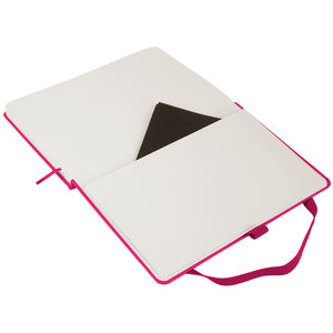 Книга записна Axent Partner 8201-50-A, 125*195  мм, 96 аркушів, клітинка, малинова