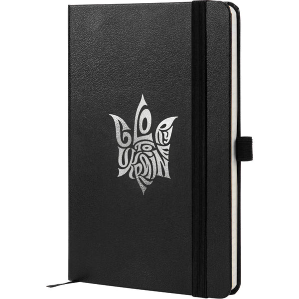 Книга записна Axent Partner Glory 8201-01-3-A, 125*195 мм, 96 аркушів, клітинка, чорна