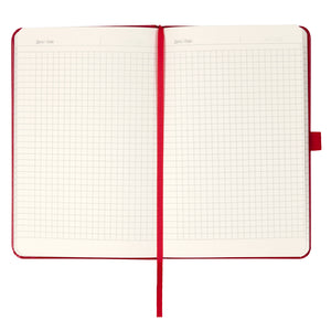 Книга записна Axent Partner Glory 8201-03-3-A, 125x195 мм, 96 аркушів, клітинка, червона