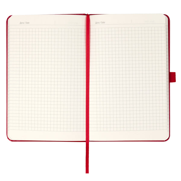 Книга записна Axent Partner Glory 8201-03-3-A, 125x195 мм, 96 аркушів, клітинка, червона