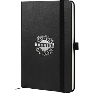 Книга записная Axent Partner Sunflower 8201-01-4-A, 125*195 мм, 96 листов, клетка, черная