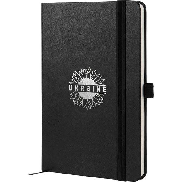 Книга записная Axent Partner Sunflower 8201-01-4-A, 125*195 мм, 96 листов, клетка, черная