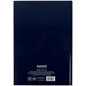 Книга записна Axent Wisdom 8422-553-A, А4, 96 аркушів, клітинка, темно синя