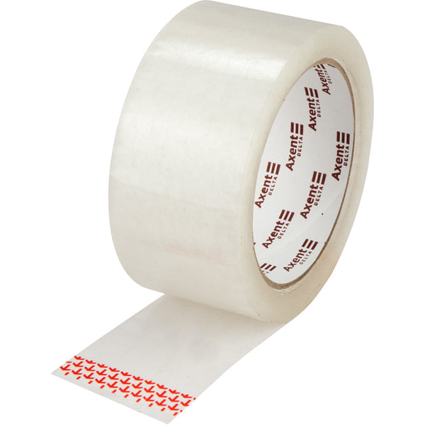 Стрічка клейка пакувальна Axent Delta D3035-01, 45 мм х 66 ярд, 38 мкм, прозора