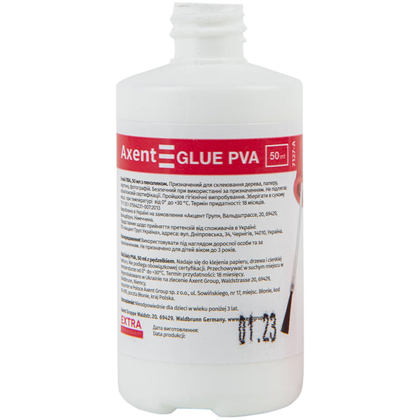 Клей ПВА  Axent "Extra" 7127-A, с кисточкой, 50 мл
