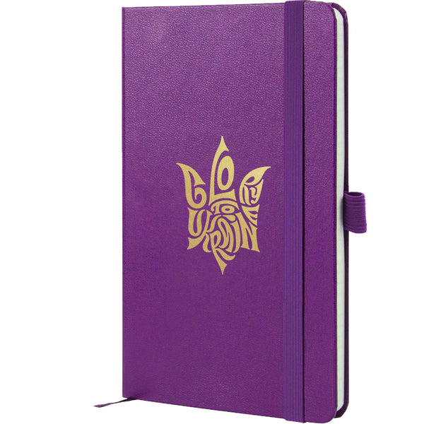 Книга записна Axent Partner Glory 8201-17-4-A, 125x195 мм, 96 аркушів, клітинка, пурпурна