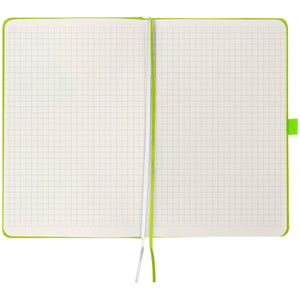 Книга записная Axent Partner 8201-60-A, 125x195 мм, 96 листов, клетка, лимонная
