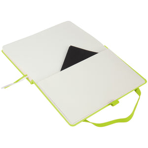 Книга записная Axent Partner 8201-60-A, 125x195 мм, 96 листов, клетка, лимонная