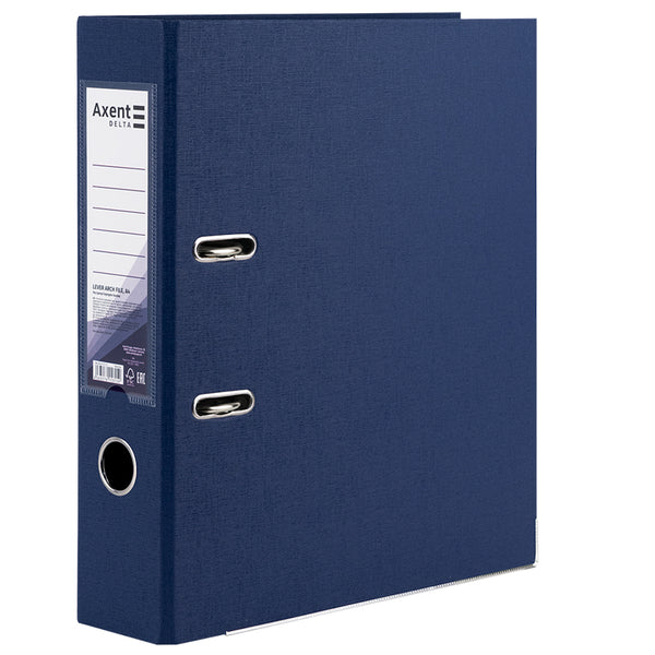 Папка-реєстратор Axent Delta D1712-12P, двостороння, A4, 75 мм, розібрана, темно-синя