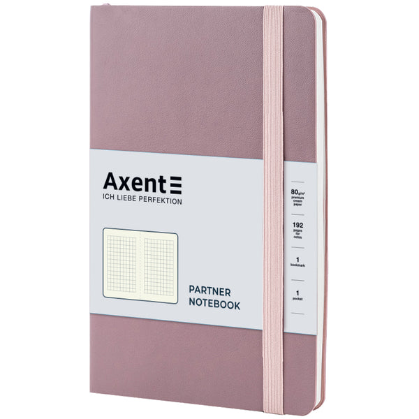 Книга записная Axent Partner Soft Earth Colors 8620-03-A, 125x195 мм, 96 листов, розовая