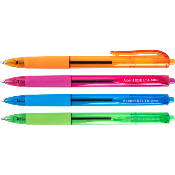 Ручка кулькова автоматична Axent Delta DB2031-02, 0.7 мм, синя