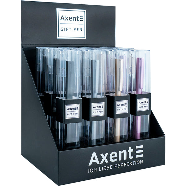 Ручка шариковая автоматическая Axent AB1099-00-02-A, 0.7 мм, синяя