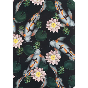 Книга записна Axent Fish 8700-2-A, А5, 80 аркушів, клітинка, зелено-біла