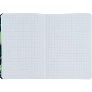 Книга записна Axent Fish 8700-2-A, А5, 80 аркушів, клітинка, зелено-біла