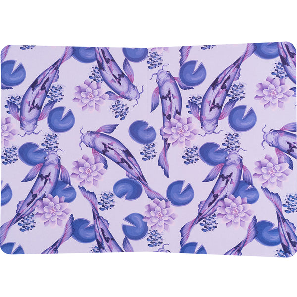 Книга записна Axent Fish 8700-3-A, А5, 80 аркушів, клітинка, бузково-синя