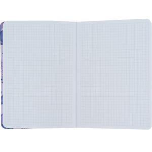 Книга записна Axent Fish 8700-3-A, А5, 80 аркушів, клітинка, бузково-синя