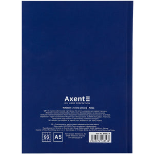 Книга записная Axent UA Вільна 8455-2-A, А5, 96 листов, клетка, твердая обложка