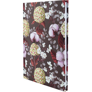 Книга записная Axent Bloom 8456-1-A, А5, 96 листов, клетка, твердая обложка, коричневая