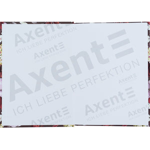 Книга записная Axent Bloom 8456-1-A, А5, 96 листов, клетка, твердая обложка, коричневая