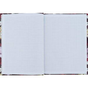 Книга записная Axent Bloom 8456-1-A, А5, 96 листов, клетка, твердая обложка, коричневая