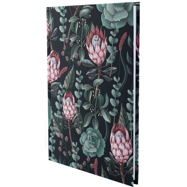 Книга записная Axent Bloom 8456-4-A, А5, 96 листов, клетка, твердая обложка, зеленая