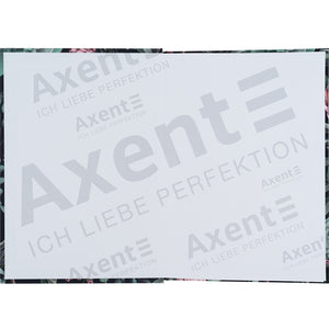 Книга записная Axent Bloom 8456-4-A, А5, 96 листов, клетка, твердая обложка, зеленая