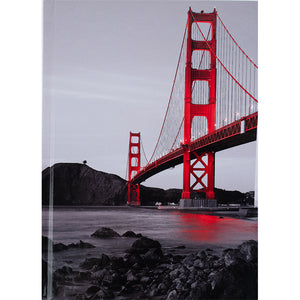 Книга записная Axent R&B Bridge 8457-3-A, А5, 96 листов, клетка, твердая обложка