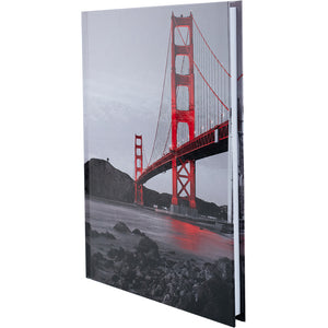 Книга записная Axent R&B Bridge 8457-3-A, А5, 96 листов, клетка, твердая обложка