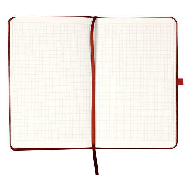 Книга записная Axent Partner Lux Tryzub 8202-05-3-A, 125x195 мм, 96 листов, клетка, бордовая