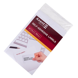 Етикетки з клейким шаром Axent Delta D4478-A, 100 аркушів A4, 52,5x21,2мм, 56шт/арк.