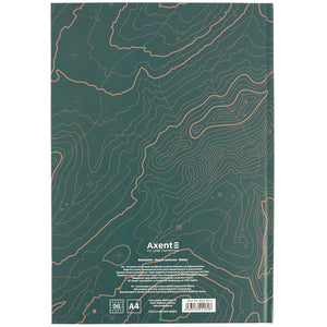 Книга записна Earth Colors 8422-577-A, А4, 96 аркушів, клітинка, Curious