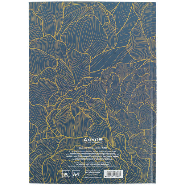 Книга записна Earth Colors 8422-578-A, А4, 96 аркушів, клітинка, Flawless