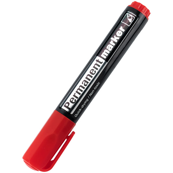 Маркер Axent Delta Permanent D2605-06, 2 мм, круглий, червоний