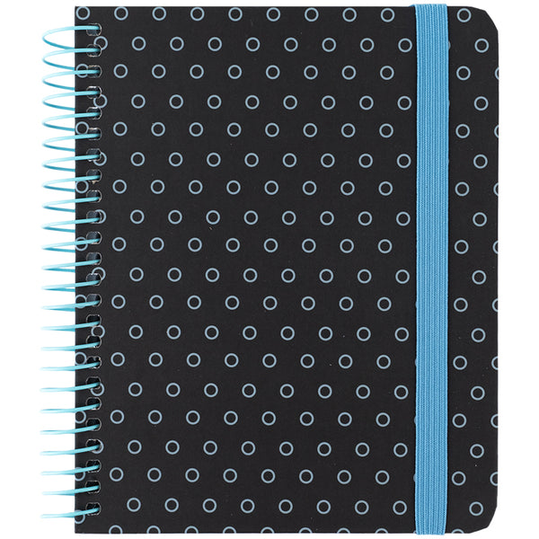 Блокнот на спiралi Axent 8461-3-A, B6+, 120 аркушів, клітинка, тверда обкладинка, графіт