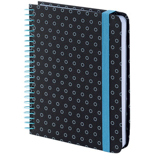 Блокнот на спiралi Axent 8461-3-A, B6+, 120 аркушів, клітинка, тверда обкладинка, графіт