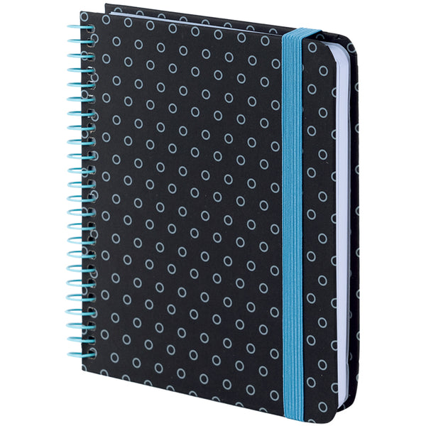 Блокнот на спiралi Axent 8461-3-A, B6+, 120 аркушів, клітинка, тверда обкладинка, графіт