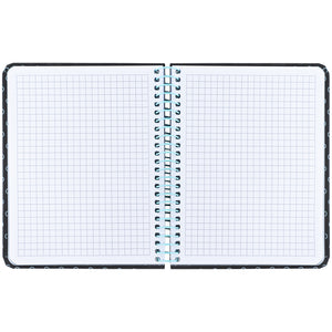 Блокнот на спiралi Axent 8461-3-A, B6+, 120 аркушів, клітинка, тверда обкладинка, графіт