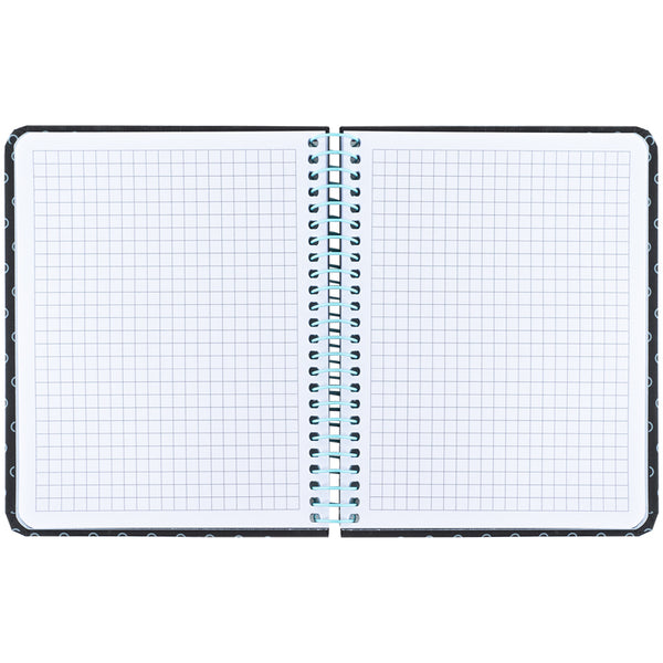 Блокнот на спiралi Axent 8461-3-A, B6+, 120 аркушів, клітинка, тверда обкладинка, графіт