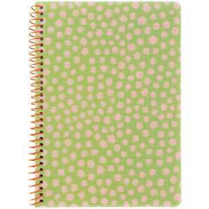 Блокнот на спiралi Axent 8462-1-A, А5, 80 аркушів, клітинка, пластикова обкладинка, салатовий