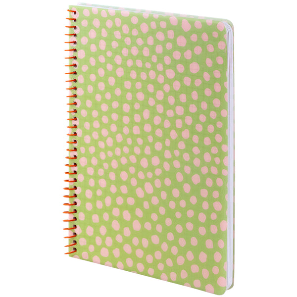 Блокнот на спiралi Axent 8462-1-A, А5, 80 аркушів, клітинка, пластикова обкладинка, салатовий