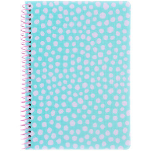 Блокнот на спiралi Axent 8462-2-A, А5, 80 аркушів, клітинка, пластикова обкладинка, блакитний